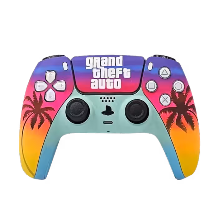 دسته بازی پلی استیشن کاستوم شده Dual Sense PlayStation 5 مدل Grand Theft Auto