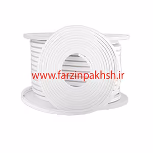 ریسه نئون فلکسی 8 وات 12*6 میلی‌متر برش 20 پارس شعاع توس کلاف 100 متری