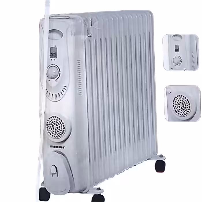 شوفاژ برقی نیکایی 15 پره مدل NOH855A