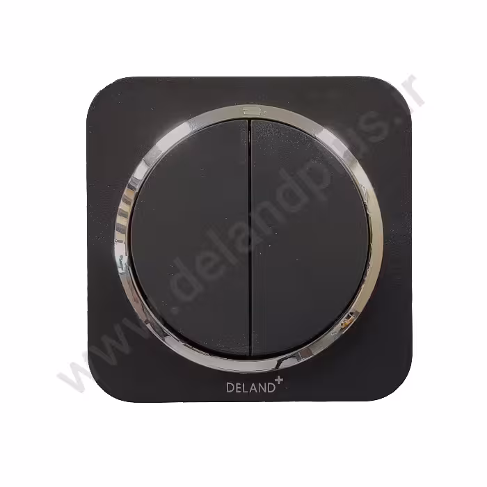 کلید دوپل مدل آدا ساده مشکی زه نقره ای (مکانیزم قاب زه نقره ای)