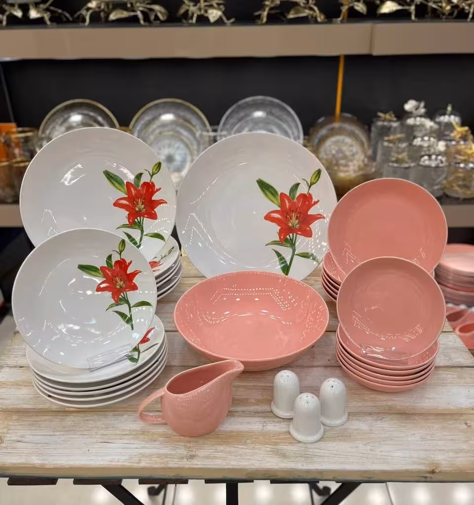 سرویس 30 پارچه شش نفره رنگی