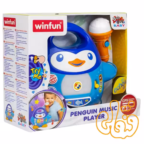 میکروفن و پخش کننده موزیک پنگوئن وین فان Penguin Music Player 2514A