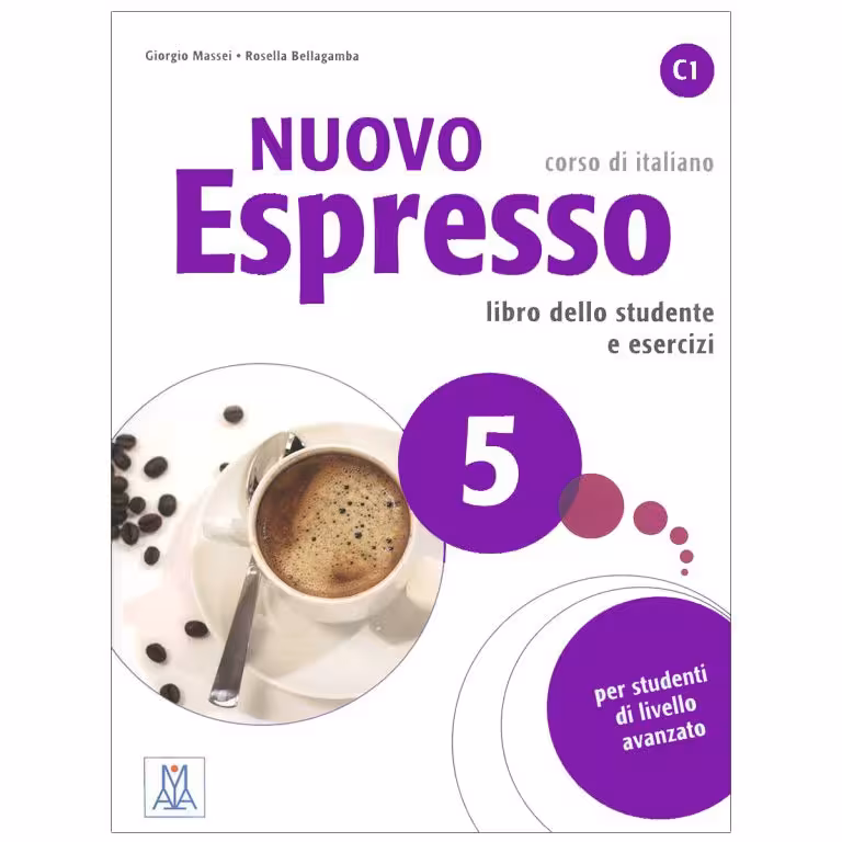 Nuovo espresso 5 Copertina flessibile کتاب ( چاپ سیاه و سفید )