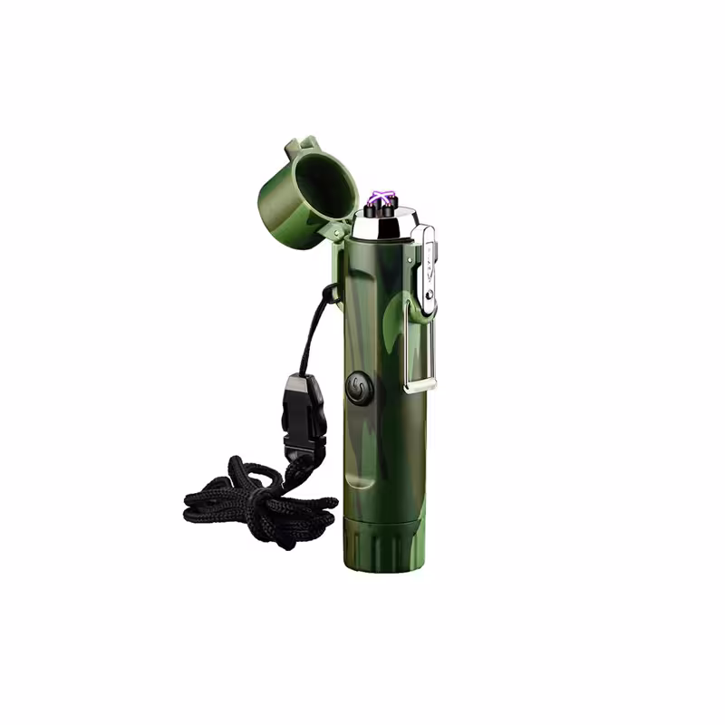 چراغ قوه شارژی فندک دار مدل USB Arc Lighter