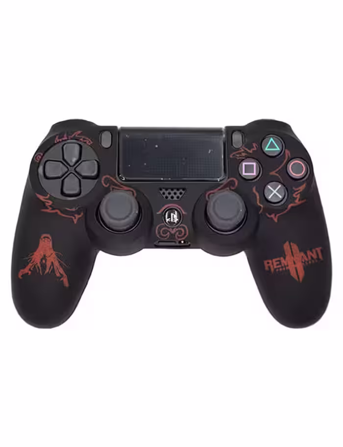 روکش محافظ دسته PS4 لیزری مشکی قرمز طرح برخاسته از خاکستر