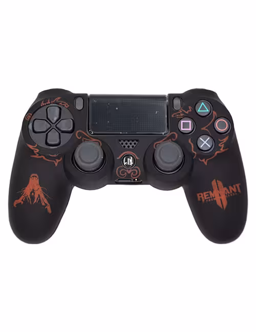 روکش محافظ دسته PS4 لیزری مشکی قرمز طرح برخاسته از خاکستر