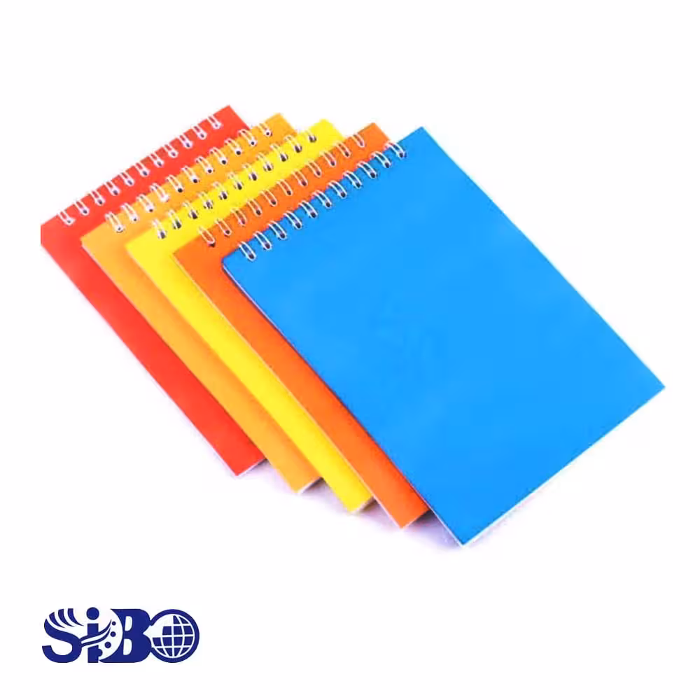 دفتر یادداشت بزرگ طلقی فنری جلد ساده