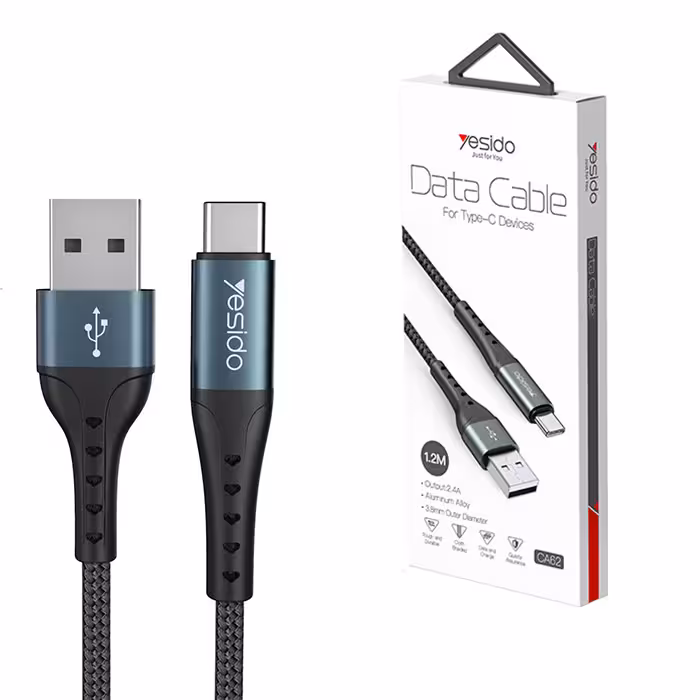 کابل USB به Type-Cیسیدو YESIDO CA62 طول 1.2متر