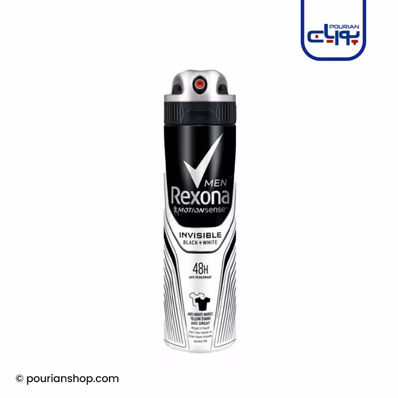 اسپری ضد تعریق رکسونا مدل Invisible Black   White | مردانه