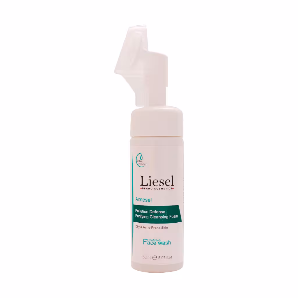فوم شستشوی صورت مناسب پوست چرب لایسل 150 میلی لیتر | Liesel Acnesel Purifying Cleansing Foaming Face Wash