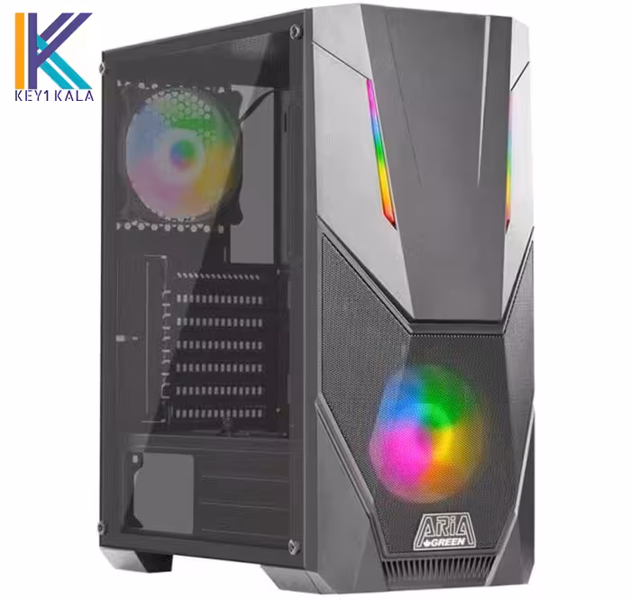کیس کامپیوترگرین Aria ARGB Mid Tower مشکی