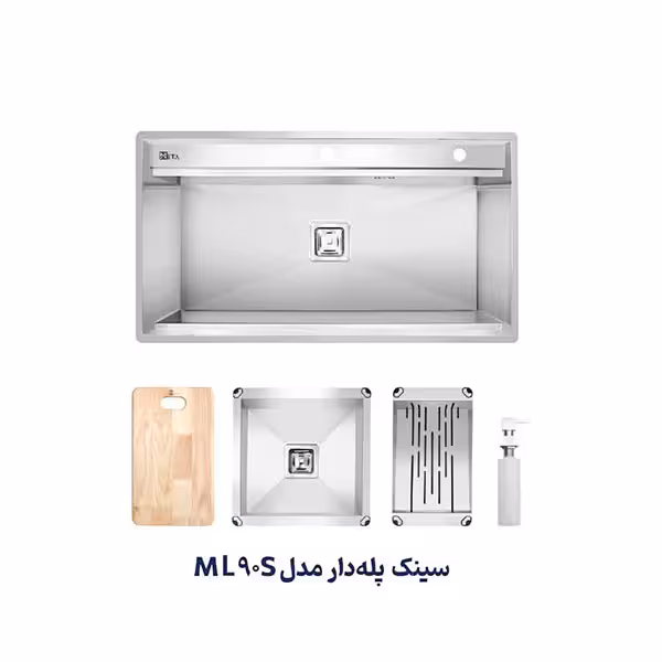 سینک توکار پله دار متا مدل ML90S - نوین هوم [  حضوری]