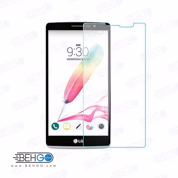 گلس LG G4 stylus بی رنگ و شفاف الجی جی 4 استایلوس یا ,جی 4 استایلوس ال جی محافظ صفحه نمایش شیشه ای Glass Screen Protector LG G4 Stylus
