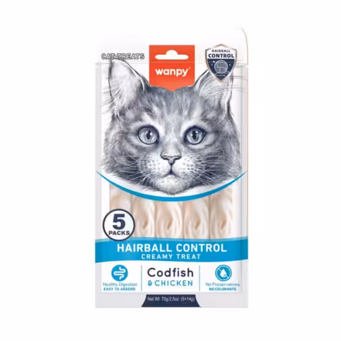 بستنی درمانی گربه ونپی مخصوص دفع گلوله مویی 5 عددی