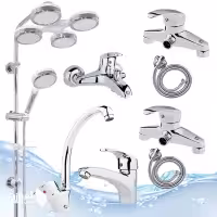 ست شیرآلات اهرمی 8عددی مدل ماهان