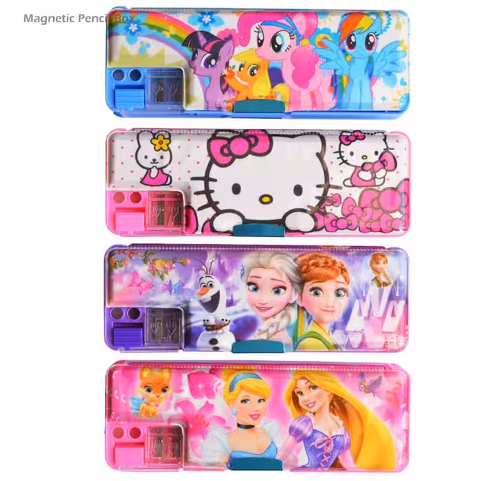 جامدادی آهنربایی تراش دار طرح دخترانه