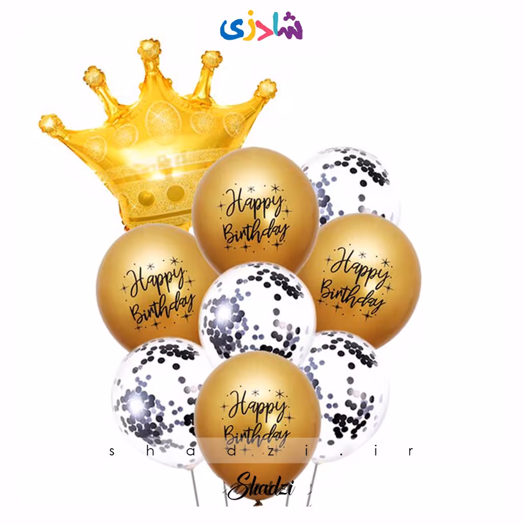 پک تاج کروم هپی طلایی