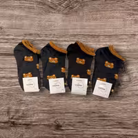 جوراب مچی کارت طوسی بوکله پر تدی