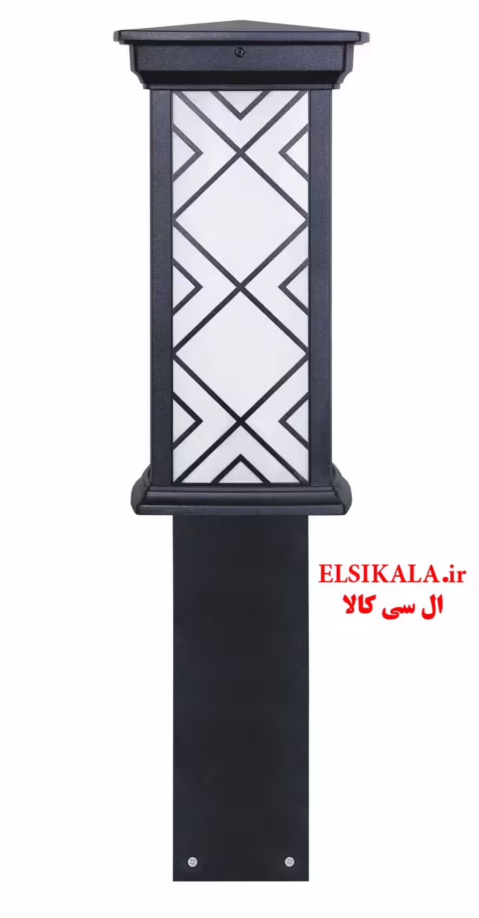 چراغ چمنی 70 سانت درتا بلند طرحدار آلمینیوم دایکاست