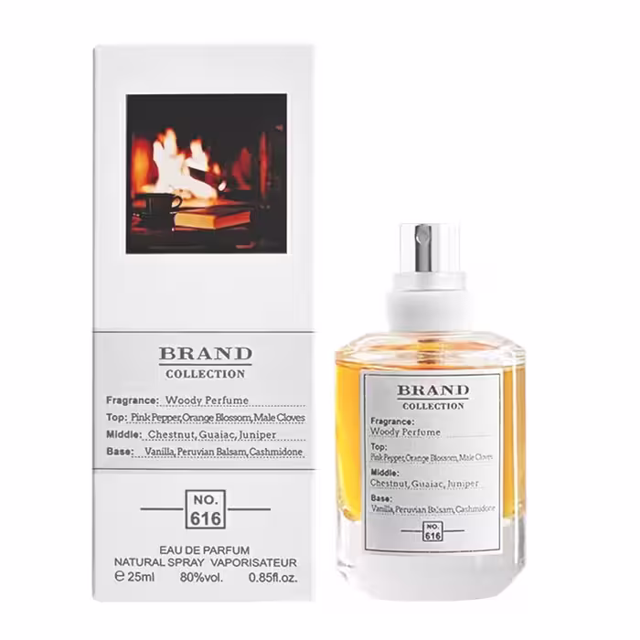 ادکلن برند کالکشن Brand Collection کد 616 مشابه رایحه Maison Martin Margiela By the Fireplace حجم 25ml
