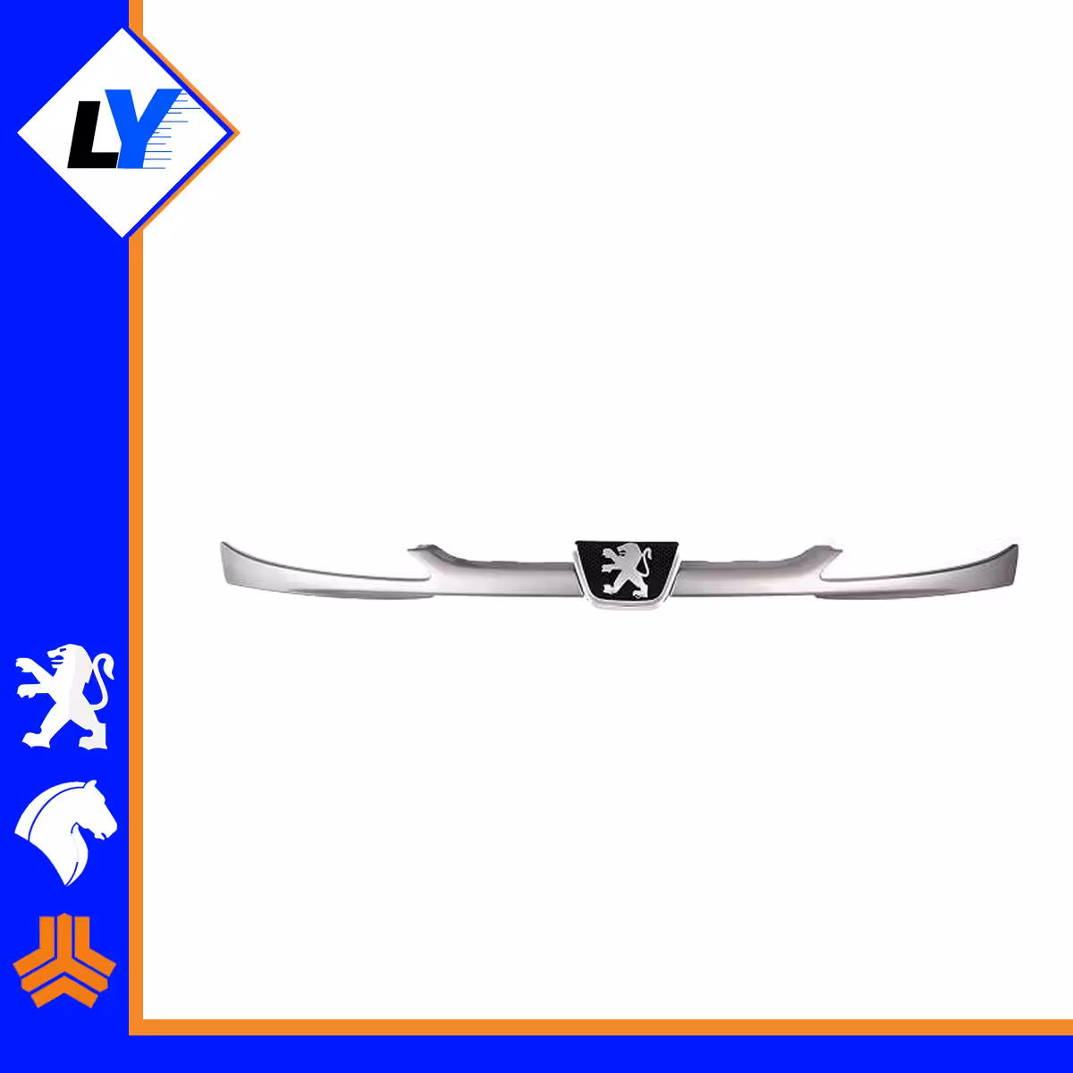 جلو پنجره 206 نقره ای با ارم