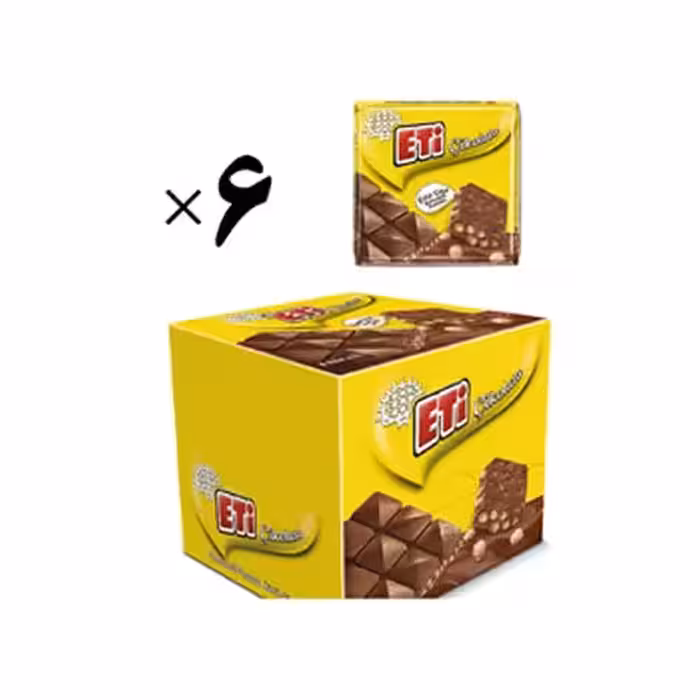 شکلات با مغز تکه های کارامل اتی Eti