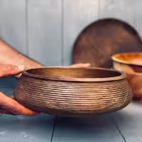 کاسه چوبی گردو کد 0241