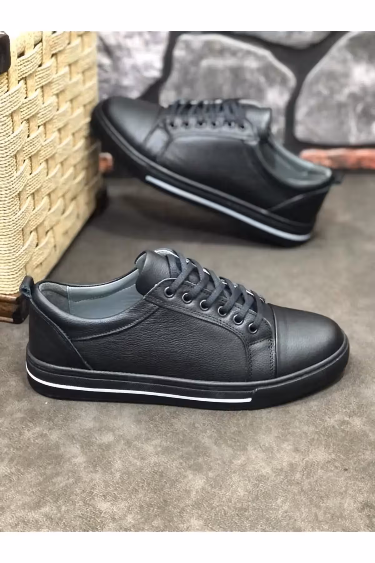 کفش روزمره مردانه کفش مردانه تمام اورتوپدیک از چرم طبیعی – 3206