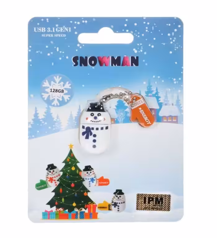 فلش مموری ایکس انرژی مدل Snowman ظرفیت 128 گیگابایت