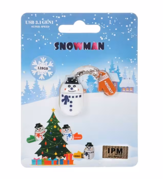 فلش مموری ایکس انرژی مدل Snowman ظرفیت 128 گیگابایت