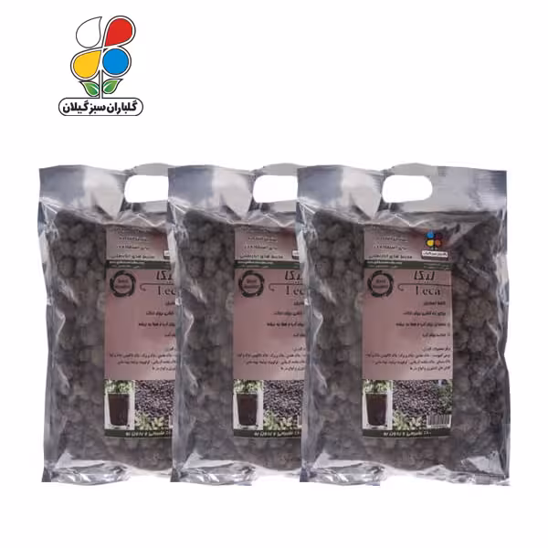 لیکا ( پوکه معدنی ) دانه درشت 2 کیلوگرمي بسته سه عددی