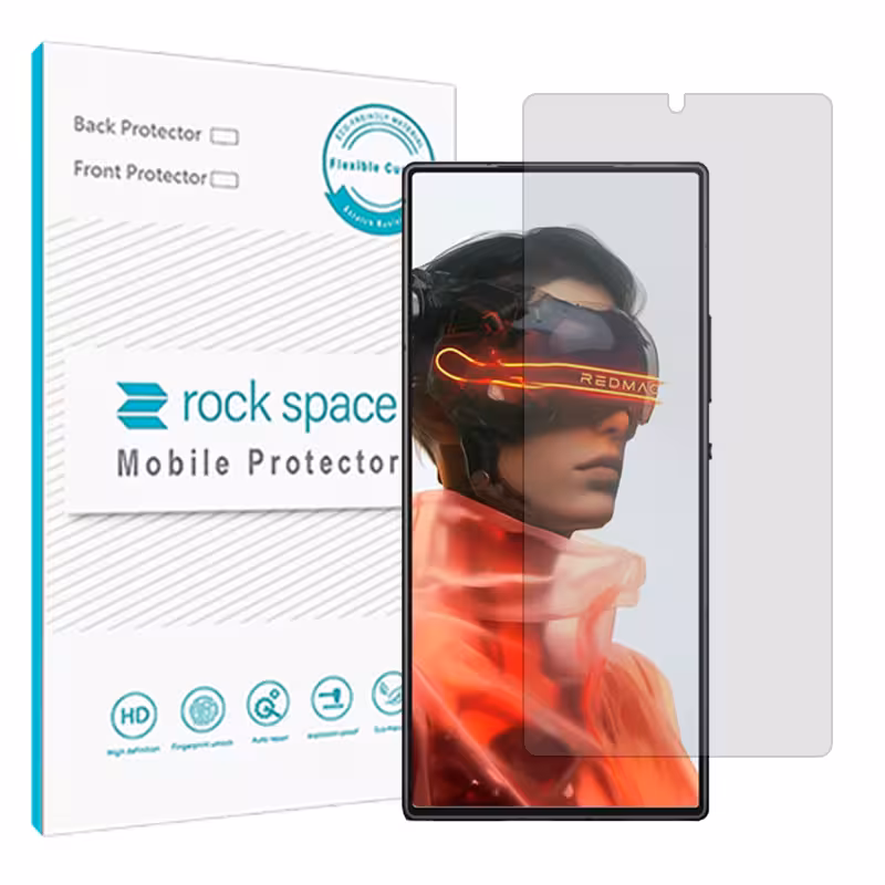 گلس زد تی ای nubia RedMagic 10 Air مدل نانو هیدروژل شفاف برند راک اسپیس کد S