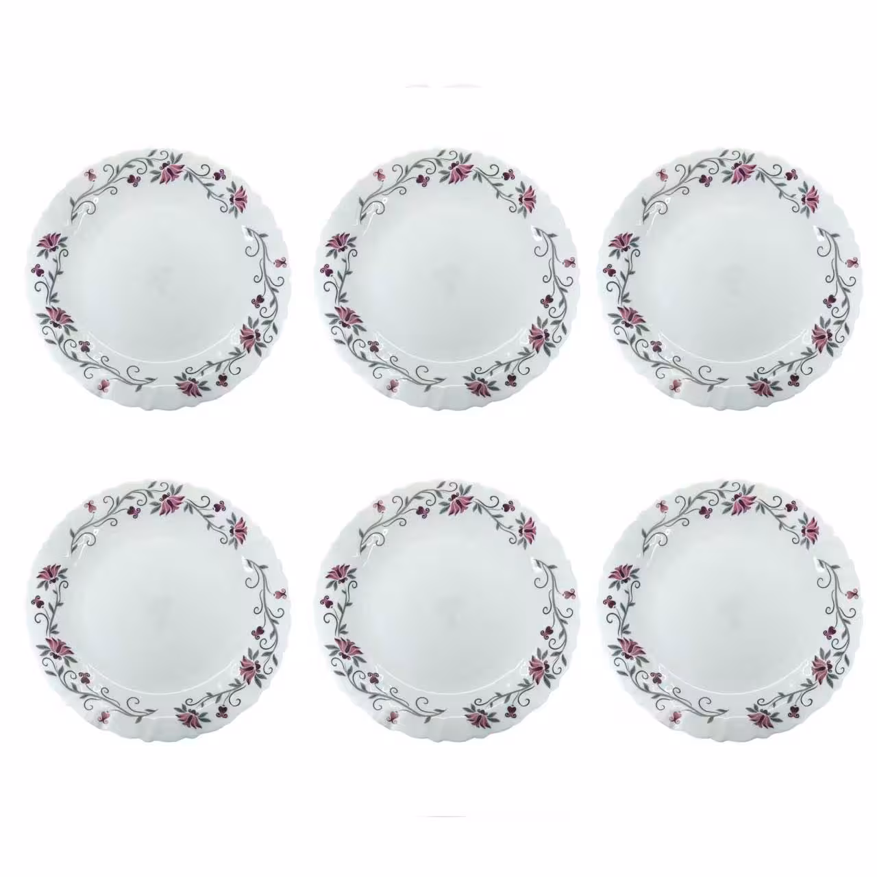 بشقاب غذاخوری پارس اپال کد 250 مدل گل لیندا کد 124