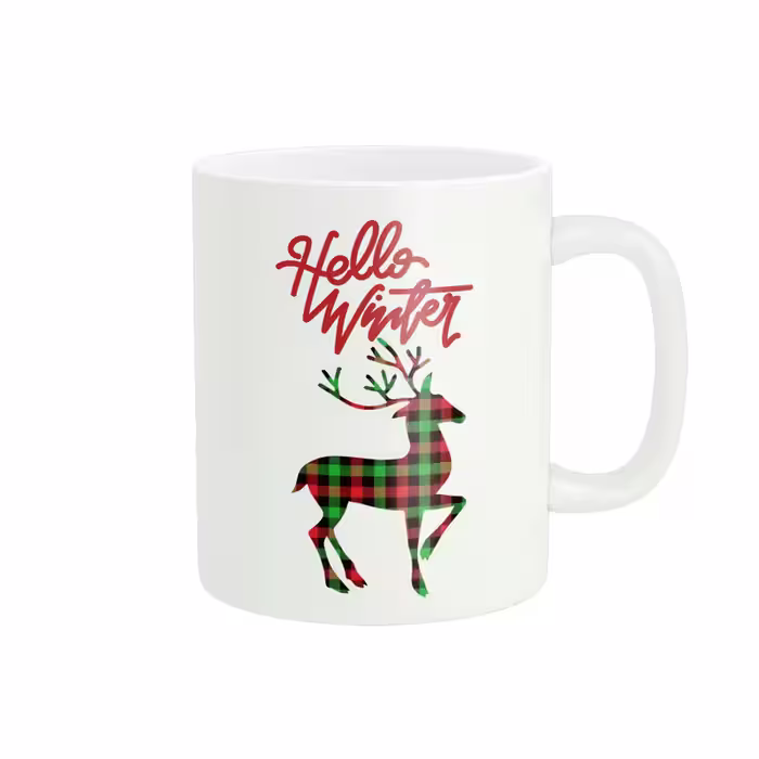 خرید ماگ-لیوان پادآفرین  زمستان Hello Winter  گوزن کد PM823