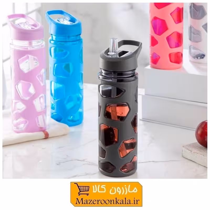 قمقمه کاور دار طرح سنگ و لوزی SOO-014