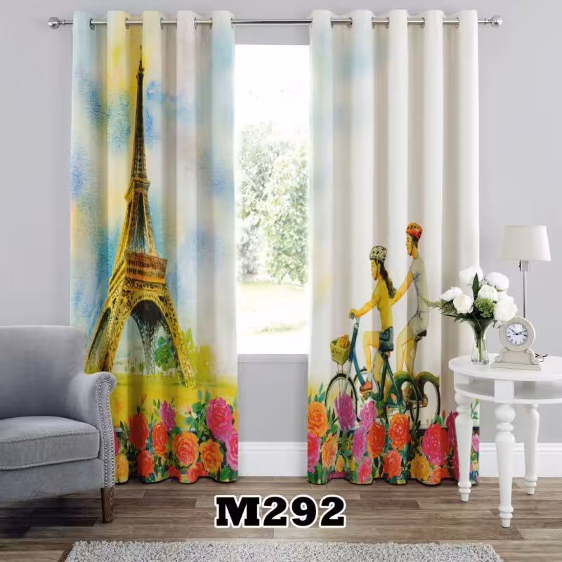 پرده سه بعدی طرح پاریس