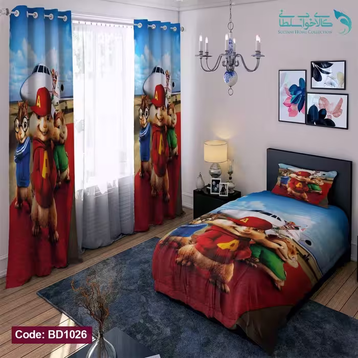 روتختی طرح آلوین و سنجاب ها یکنفره کد BD1026
