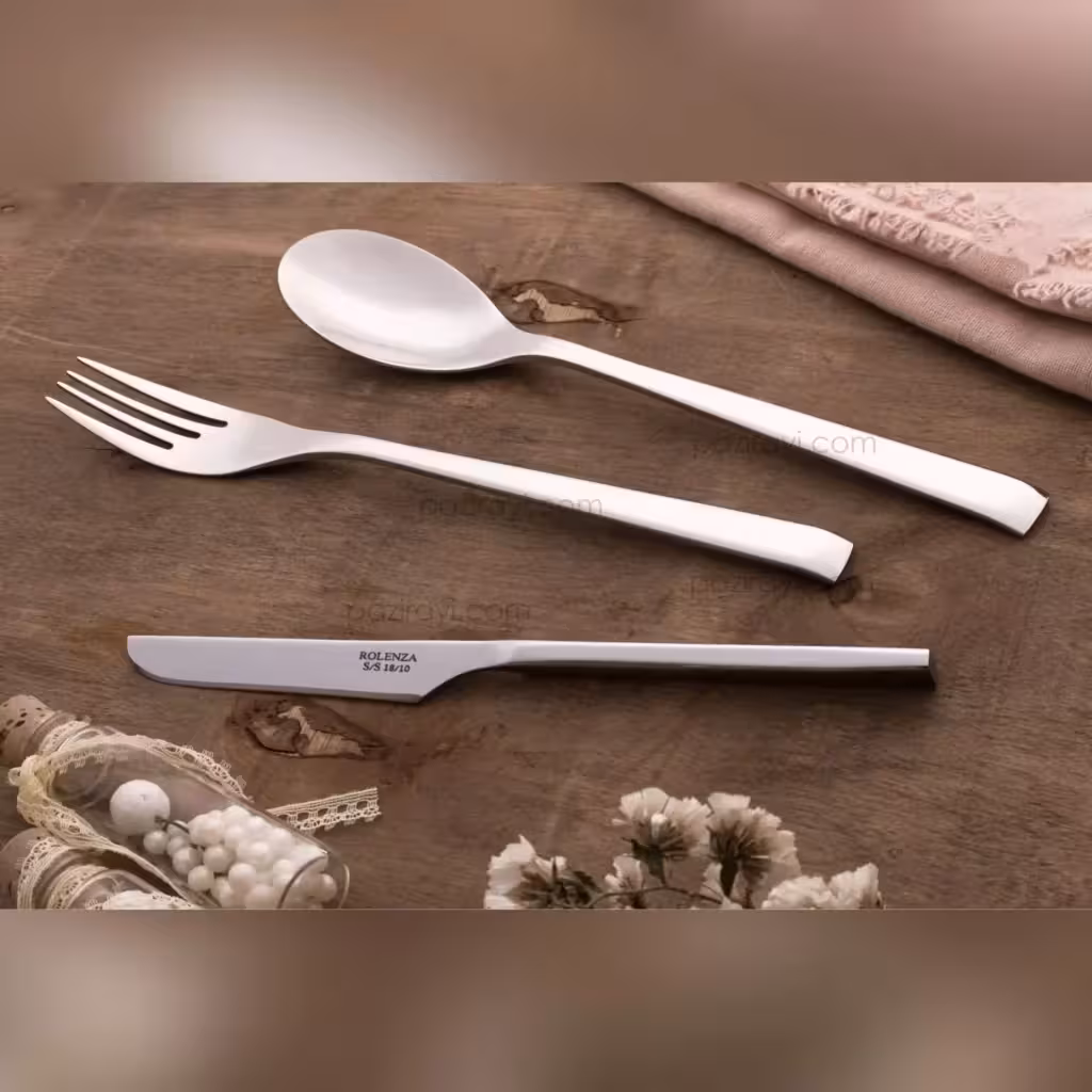قاشق و چنگال غذاخوری 12 پارچه رولنزا مدل D58