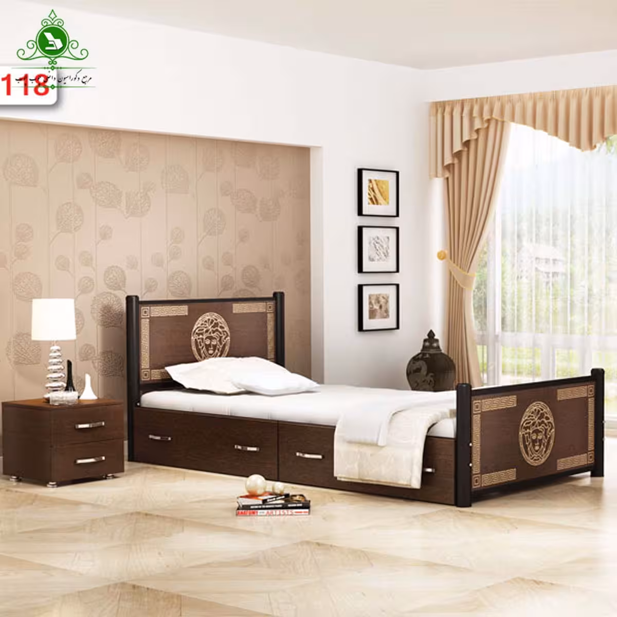 تخت خواب یک نفره مدل ورساچ