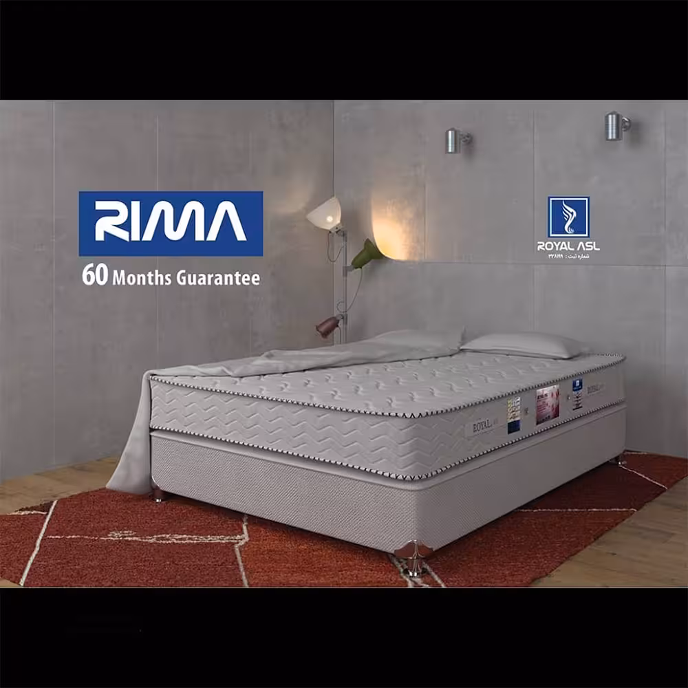 تشک رویال اصل5سال ضمانت طبی فنری دو نفره سایز 160*200