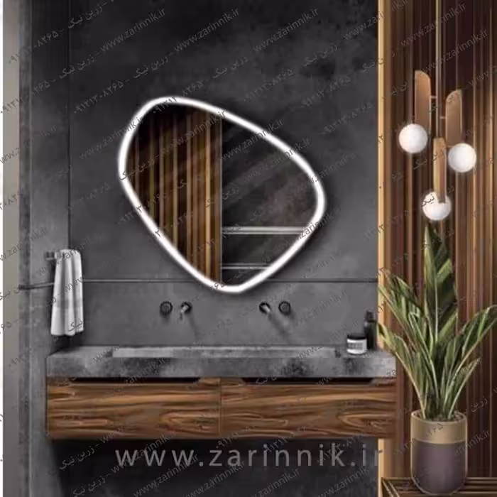 آینه دستشویی مدرن زرین نیک مدل AD031