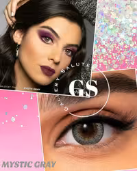 لنز رنگی روزانه فرشلوک رنگ طوسی یخی  Freshlook contact lenses Mystic Grey