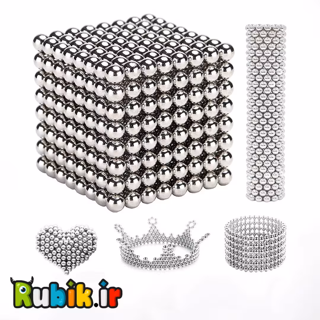 مگنت باکی بال 5 میلیمتری سیلور 512 تکه