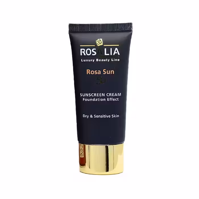 کرم ضدآفتاب SPF50 انواع پوست رزالیا ( بیرنگ )
