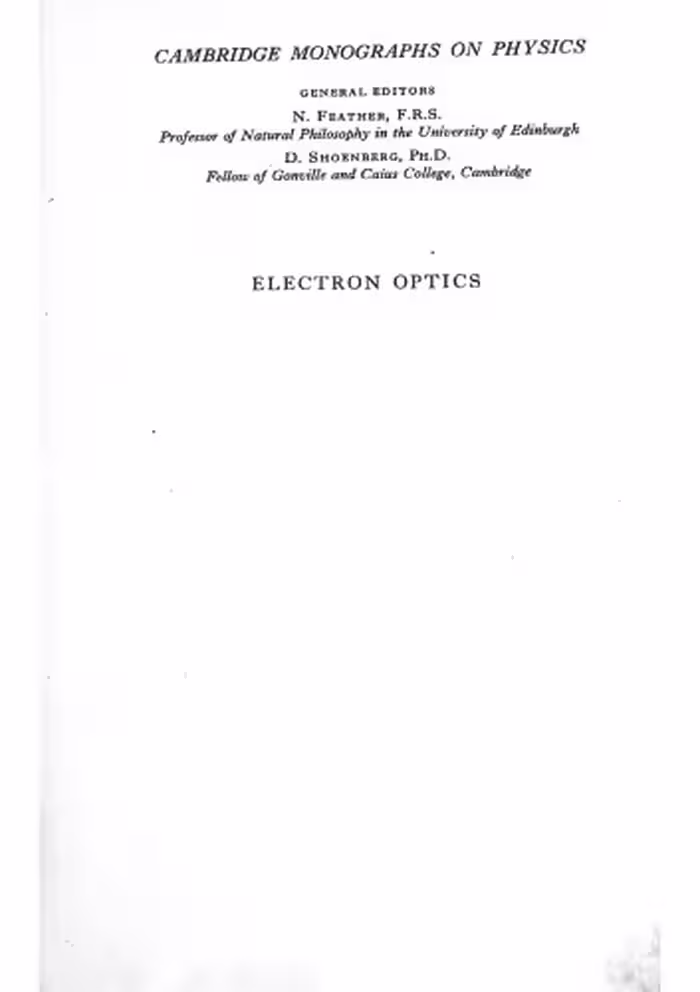 خرید و دانلود نسخه کامل کتاب Electron Optics