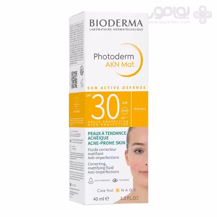 ضد آفتاب بایودرما مدل فتودرم آکنه مت SPF30 حجم 40 میل
