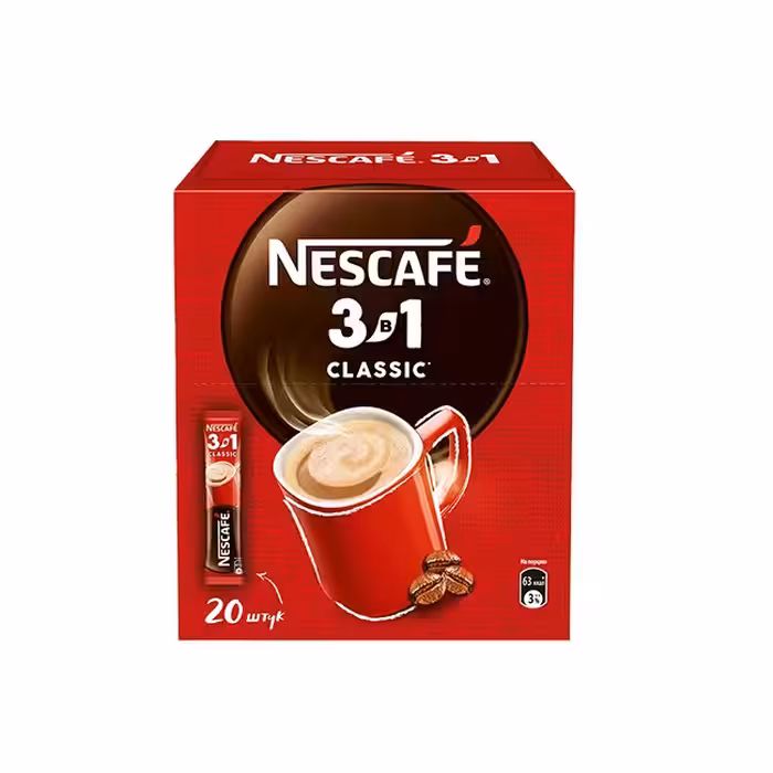 کافی میکس 3 در 1 نسکافه Nescafe Classic بسته 20 عددی