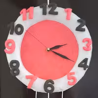 ساعت نمدی طرح آویز فرشته قابل سفارش در انواع رنگ ها