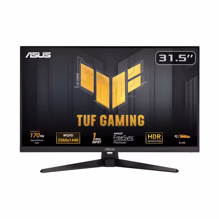 مانیتور گیمینگ 31.5 اینچ ایسوس مدل TUF GAMING VG32AQA1A - کالاوما