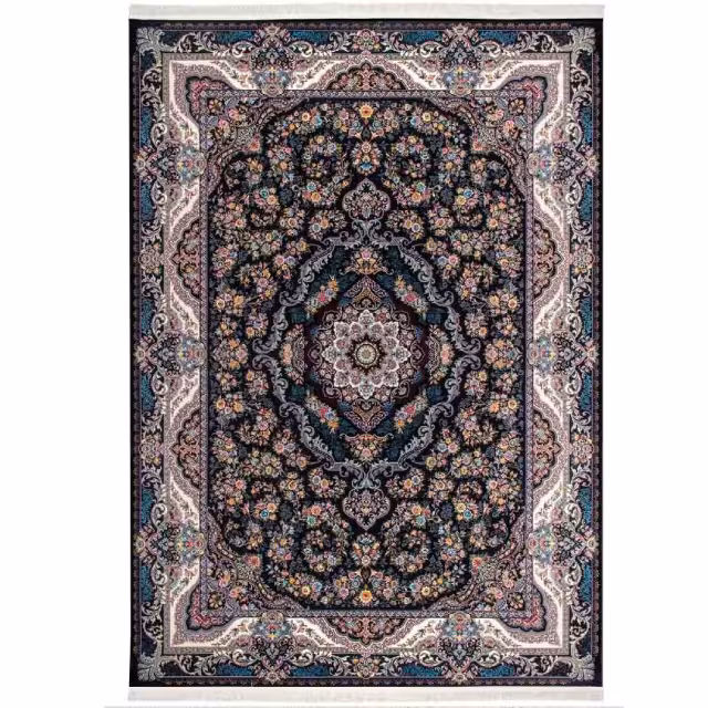 فرش پاتریس مهتاب سرمه‌ای (ارسال رایگان)